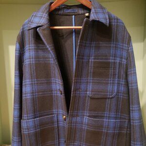 Men's Ted Baker Double Faced Check Workwear Jacket (Never Worn)